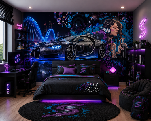 Papier peint Bugatti Street Art